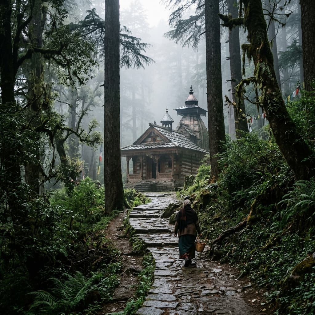 Path leading to the ancient Jakhoo Temple